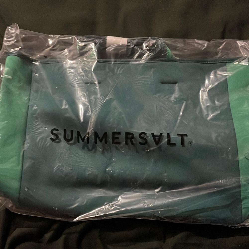 Summersalt Green Neoprene Beach Tote, NEW, MSRP $80